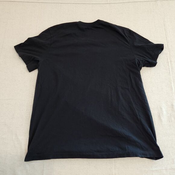 Nike Shirt Mens XL Black Short Sleeve Yellow NIKE Spell Out Athletic Tee - Picture 10 of 12